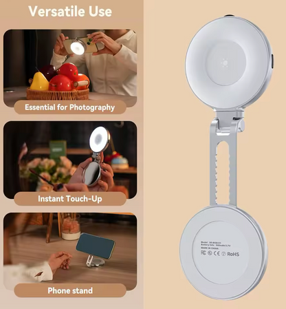Magnetic Fill Light Mini Selfie Light 3 Modes Adjustable Brightness for Smartphone Iphone XIAOMI HUAWEI SAMSUNG Phone
